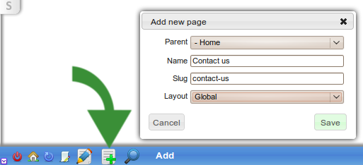 add the contact page